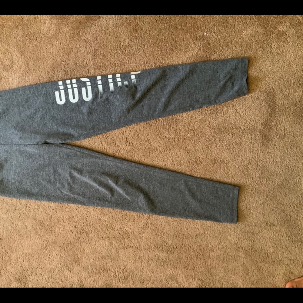 Gray Justice leggings